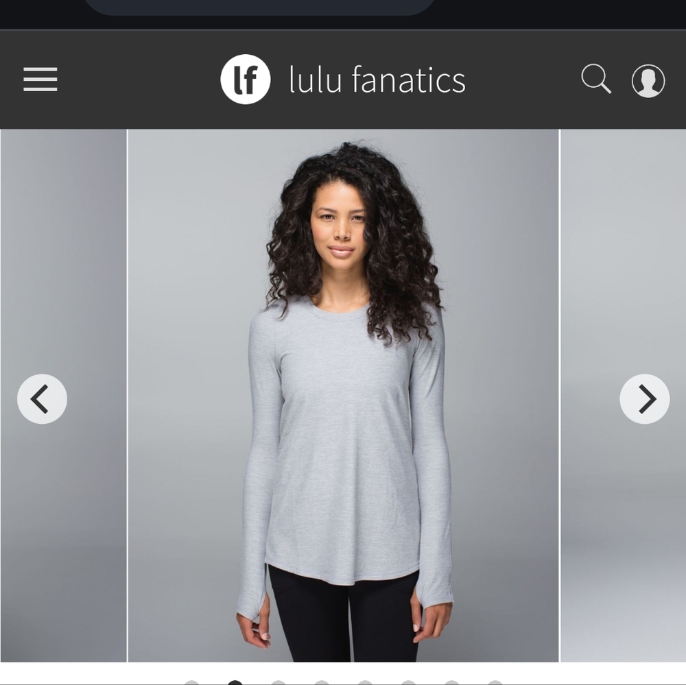 Lululemon Tuck and Flow - Grey Size 8